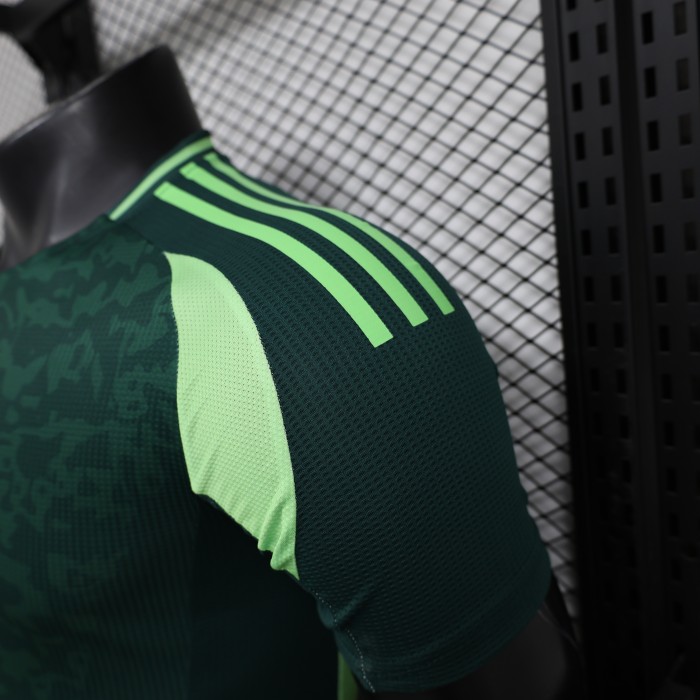 Player Version 2024 Algeria Away Green Soccer Jersey Football Shirt