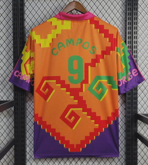 Retro Jersey 1995 Mexico CAMPOS 9 Colorful Goalkeeper Soccer Jersey Vintage Football Shirt