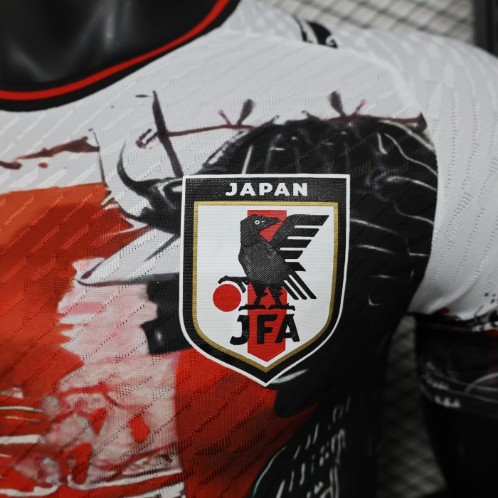 Player Version Japan 2024 White/Red/Black Special Edition Soccer Jersey Football Shirt