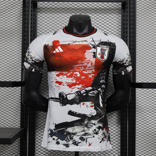 Player Version Japan 2024 White/Red/Black Special Edition Soccer Jersey Football Shirt