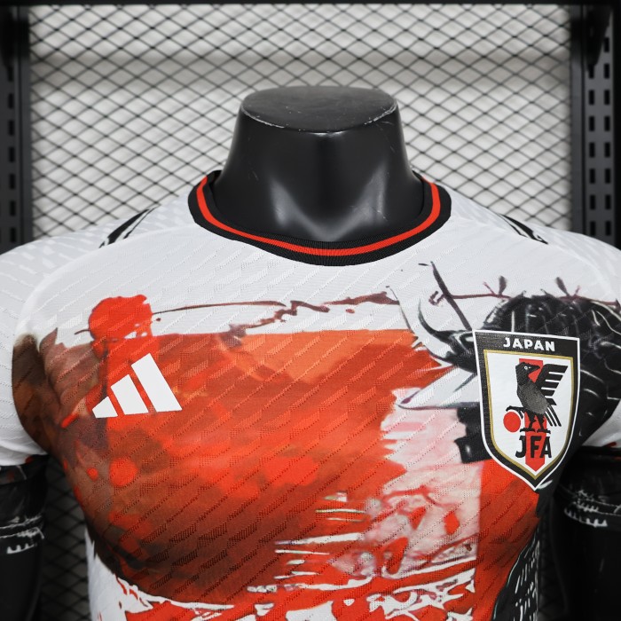 Player Version Japan 2024 White/Red/Black Special Edition Soccer Jersey Football Shirt