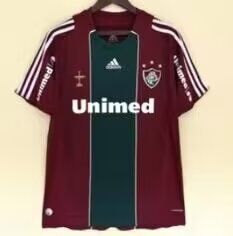 Retro Jersey Fluminense 2010 Third Away Red/Green Soccer Jersey Vintage Football Shirt