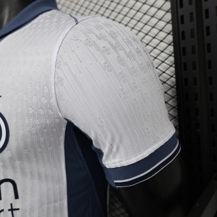 with Scudetto Patch Player Version 2024-2025 Inter Milan Away White Soccer Jersey Football Shirt