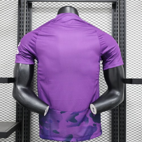 Player Version 2024-2025 Fulham Third Away Purple Football Shirt Soccer Jersey