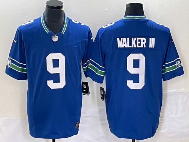 Seattle Seahawks 9 WALKER III Blue NFL Jersey