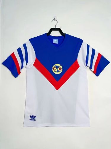 Retro Jersey 1987 Club America Away White Soccer Jersey Vintage Football Shirt