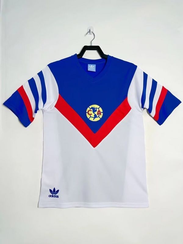 Retro Jersey 1987 Club America Away White Soccer Jersey Vintage Football Shirt