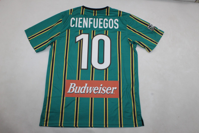 Retro Jersey 1999 Los Angeles Galaxy CIENFUEGOS 10 Green Soccer Jersey Vintage Football Shirt