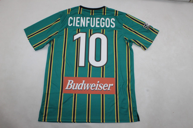 Retro Jersey 1999 Los Angeles Galaxy CIENFUEGOS 10 Green Soccer Jersey Vintage Football Shirt