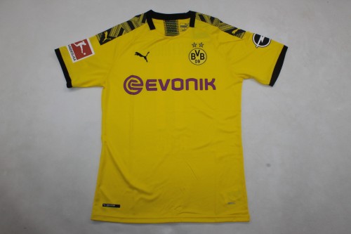 with Bundesliga Patch Retro Jersey 2019-2020 Borussia Dortmund REUS 11 Home Soccer Jersey Vintage BVB Football Shirt