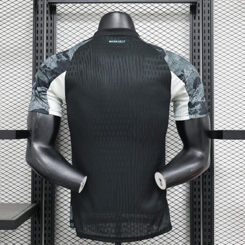 Player Version 2024-2025 Bayer 04 Leverkusen Third Away Black Soccer Jersey Football Shirt