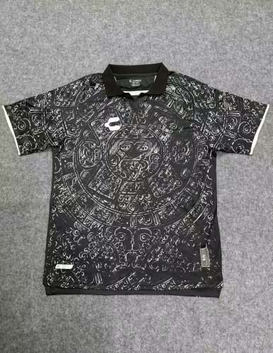 Fan Version Mexico 2024 Black Souvenir  Soccer Jersey Football Top