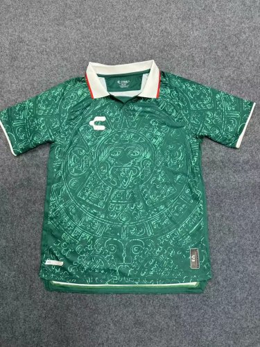 Fan Version Mexico 2024 Green Souvenir  Soccer Jersey Football Top