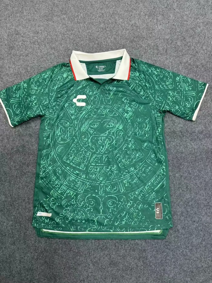 Fan Version Mexico 2024 Green Souvenir  Soccer Jersey Football Top