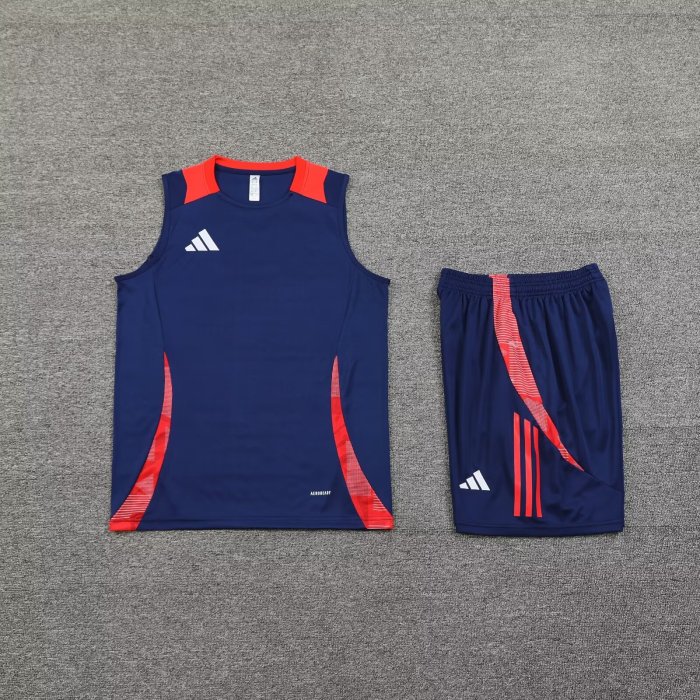 AD Blank Soccer Training Vest and Shorts Football Set