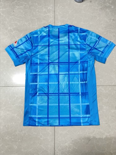 Fan Version 2024-2025 Hertha Berliner Fourth Away Blue Soccer Jersey Football Shirt