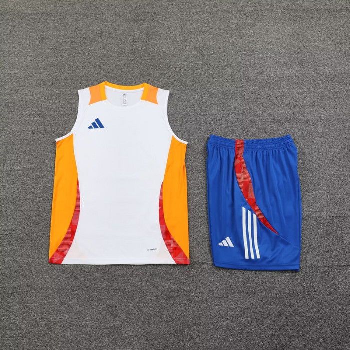 AD Blank Soccer Training Vest and Shorts Football Set