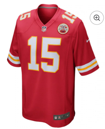 Men's Patrick Mahomes Red Kansas City Chiefs Game Jersey