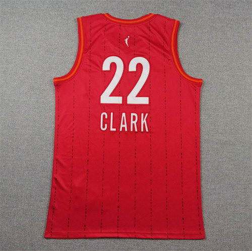 Indiana Fever 22 CLARK Red NBA Jersey Basketball Shirt