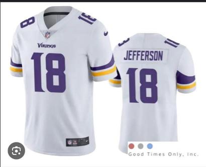 Youth Kansas City New 24/25 JEFFERSON 18 NFL Jersey Kids Shirt