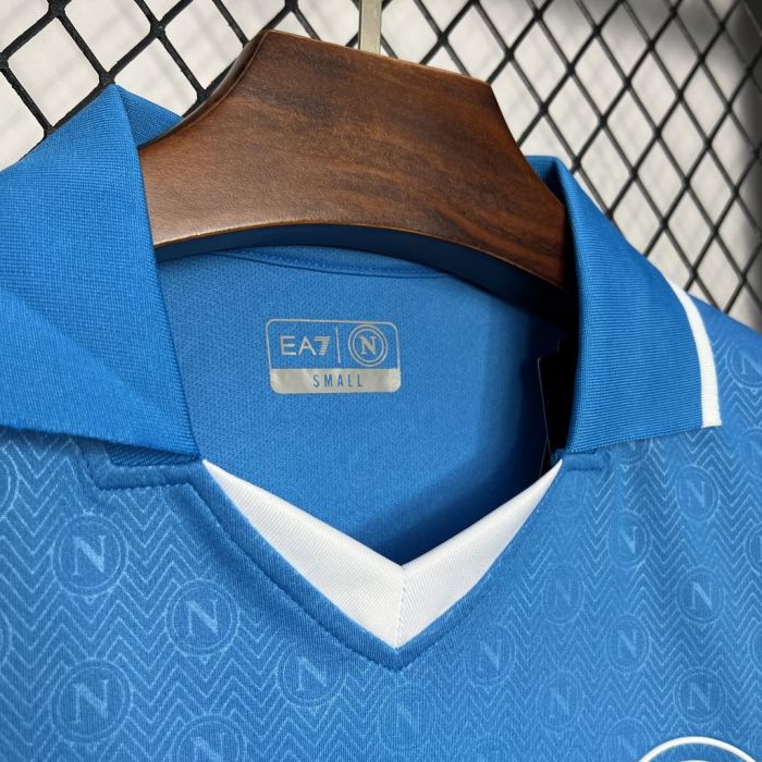 Fan Version Napoli 2024-2025 Home Soccer Jersey Naples Football Shirt