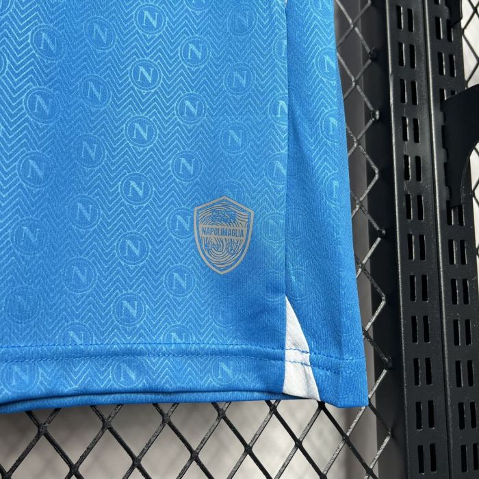 Fan Version Napoli 2024-2025 Home Soccer Jersey Naples Football Shirt