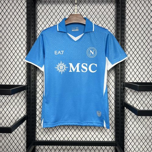 Fan Version Napoli 2024-2025 Home Soccer Jersey Naples Football Shirt