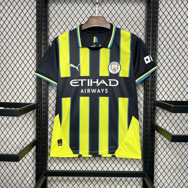 Fan Version Manchester City 2024-2025 Away Soccer Jersey Man City Football Shirt