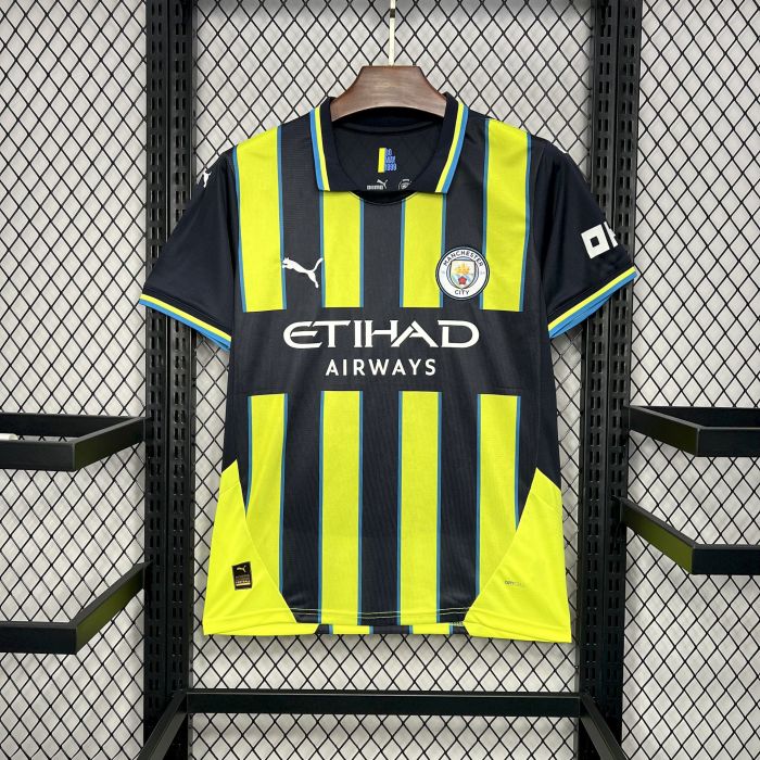 Fan Version Manchester City 2024-2025 Away Soccer Jersey Man City Football Shirt