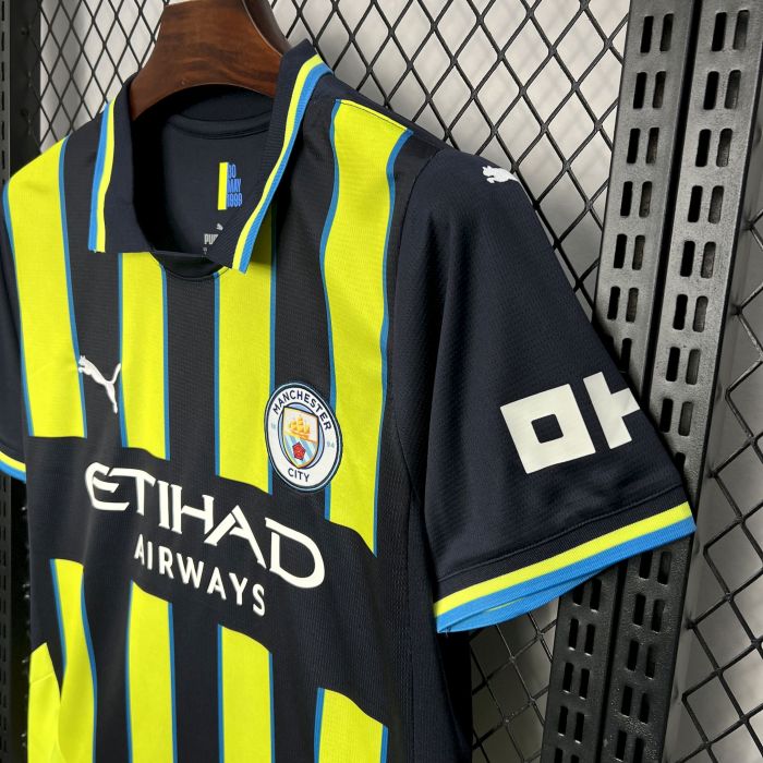 Fan Version Manchester City 2024-2025 Away Soccer Jersey Man City Football Shirt