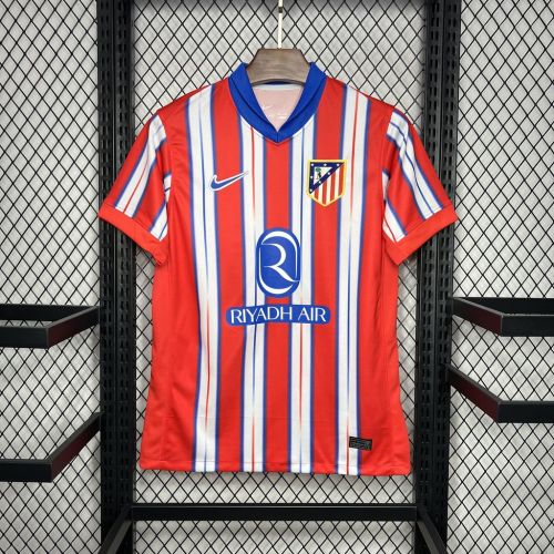 Fan Version 2024-2025 Atletico Madrid Home Soccer Jersey Football Shirt
