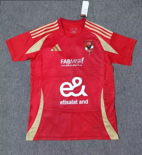 Fans Version 2024-2025 Al Ahly Home Soccer Jersey Football Shirt