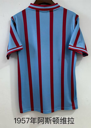 Retro Jersey 1957 Aston Villa Away Blue Soccer Jersey Vintage Football Shirt