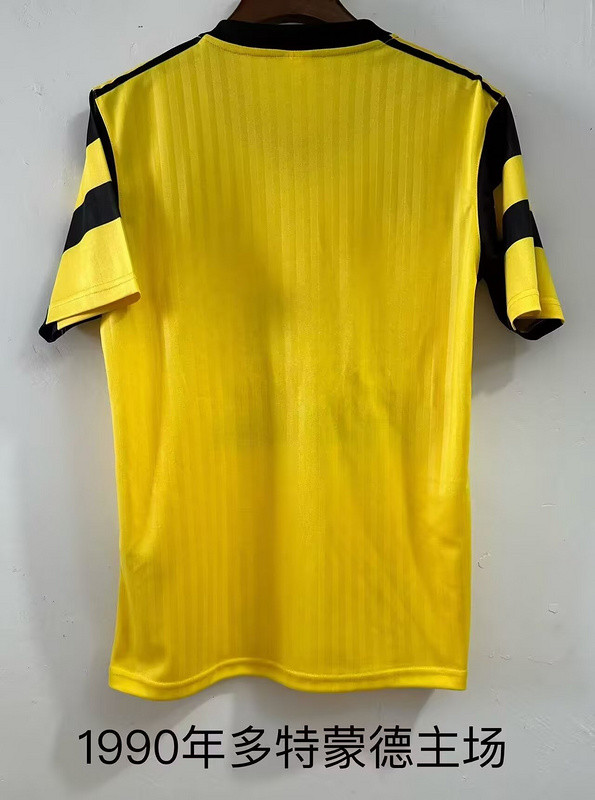 Retro Jersey 1990 Borussia Dortmund Home Soccer Jersey Vintage BVB Football Shirt