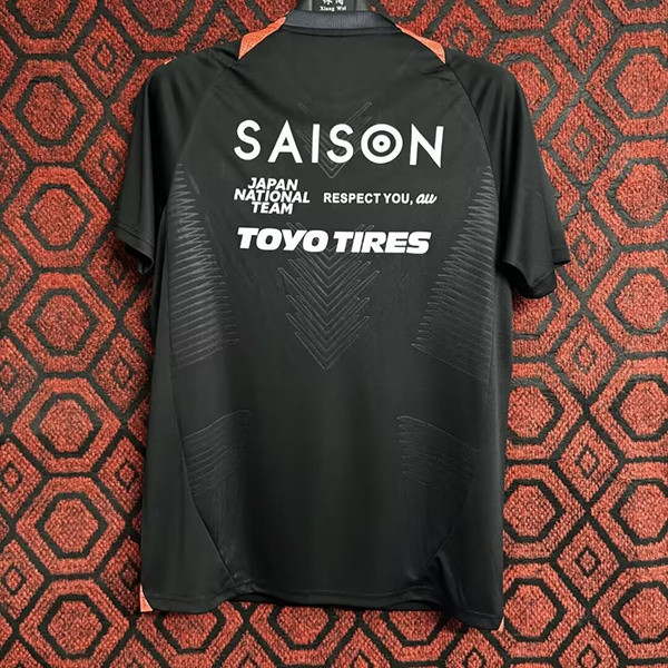 Fan Version Japan 2025 Black Soccer Training Jersey Football Pre-match Shirt