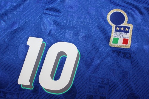 Retro Jersey 1994 Italy R.BAGGIO 10 Home Soccer Jersey Vintage Football Shirt