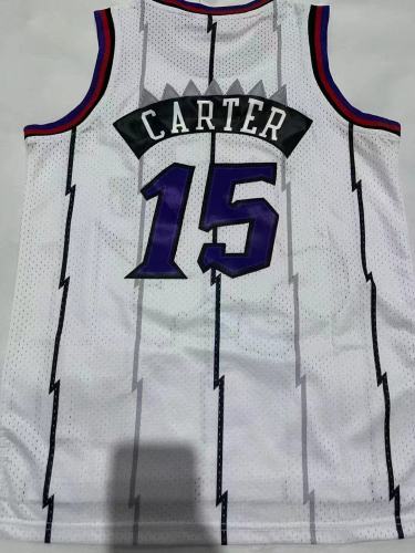 Mitchell&Ness 1998-99 Toronto Raptors 15 CARTER White NBA Jersey Basketball Shirt
