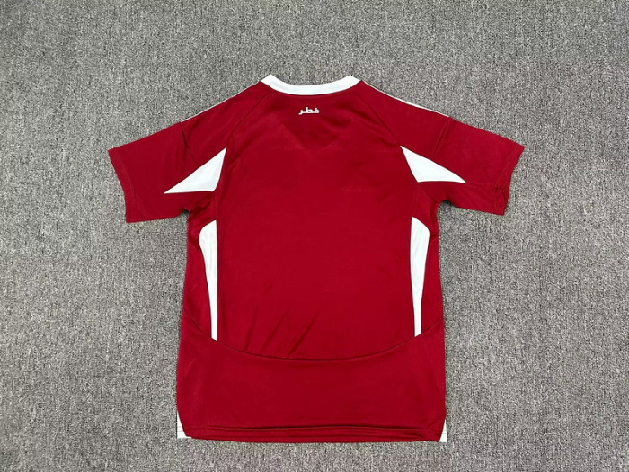 Fan Version 2025 Qatar Home Soccer Jersey Football Shirt