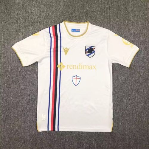 Fans Version 2024-2025 Sampdoria Away White Soccer Jersey Football Shirt