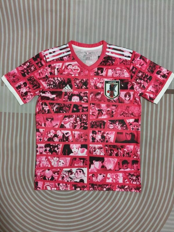 Fan Version Japan 2024 Red Comic Version Soccer Jersey Football Shirt