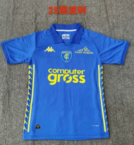 Fans Version 2024-2025 Empoli Blue Soccer Jersey Football Shirt