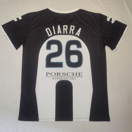 Fan Version 2024-2025 FK Partizan DIARRA 26 Black Soccer Jersey Football Shirt