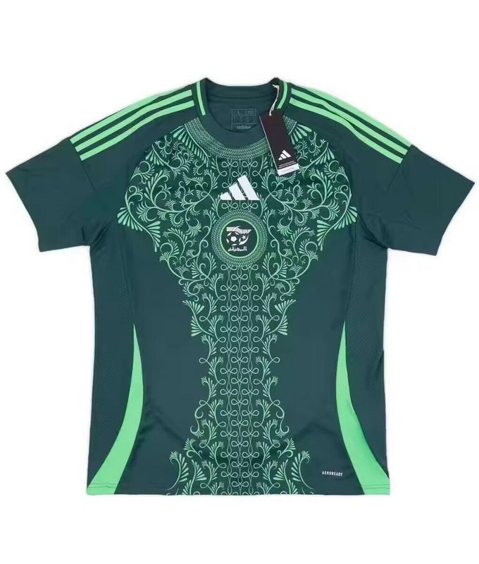 Fans Version 2025 Algeria Third Away Dark Green Soccer Jersey Football Shirt