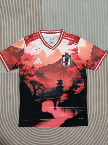 Fan Version Japan 2024 Red Fuji Version Soccer Jersey Football Shirt