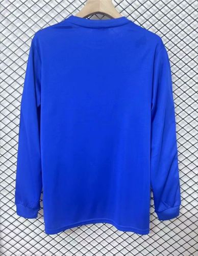 Retro Long Sleeve Manchester United George Best Blue Soccer Jersey Man United Football Shirt