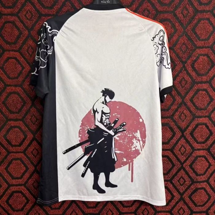 Fan Version Japan 2024 White/Black/Red Comic Version Soccer Jersey Football Shirt