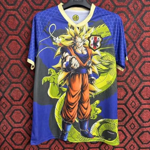 Fan Version Japan 2024 Blue Comic Version Soccer Jersey Football Shirt