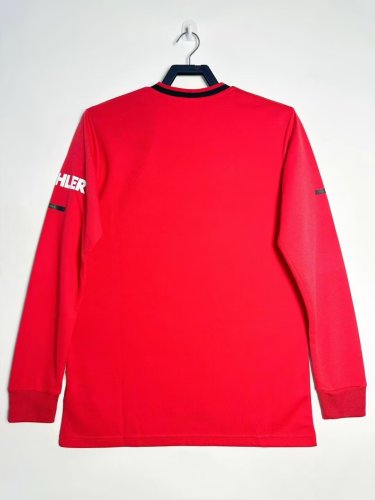 Long Sleeve Retro Jersey 2019-2020 Manchester United Home Soccer Jersey Vintage Football Shirt