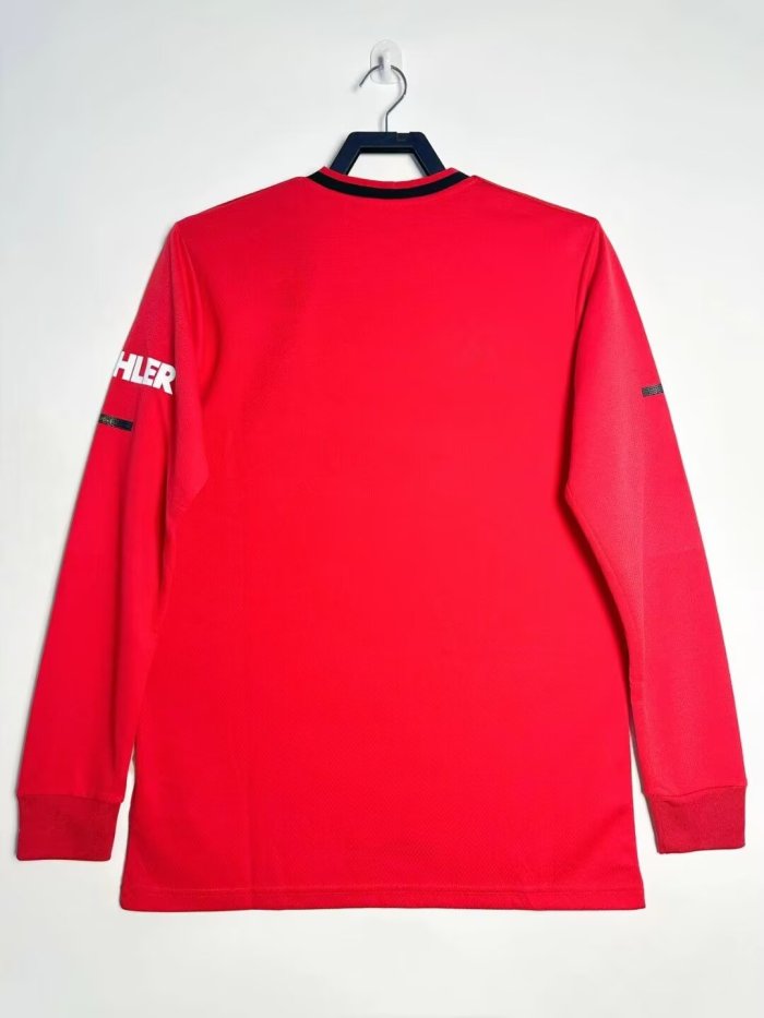 Long Sleeve Retro Jersey 2019-2020 Manchester United Home Soccer Jersey Vintage Football Shirt