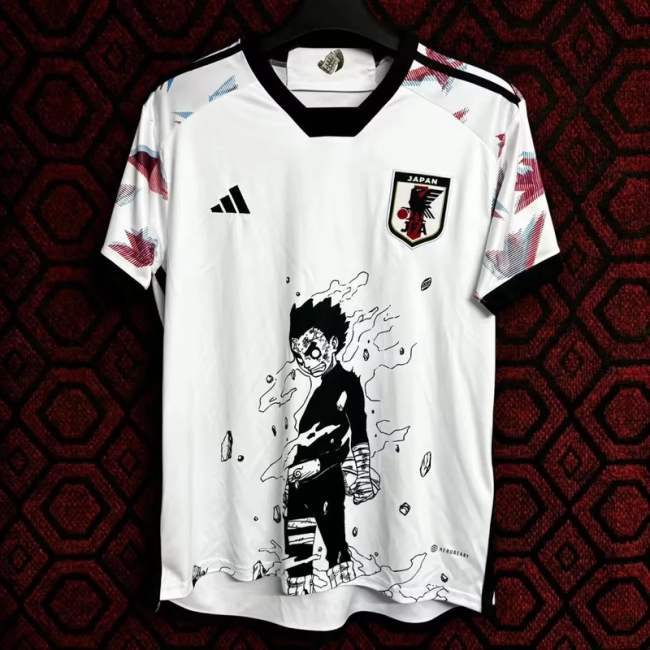 Fan Version Japan 2024 White Comic Version Soccer Jersey Football Shirt